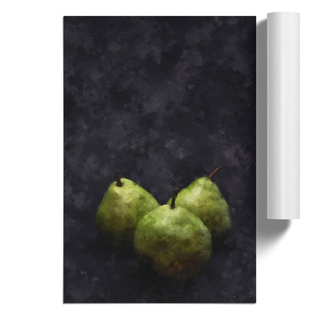 Three Pears - Unframed Graphic Art East Urban Home Size: 59cm H x 42cm W x 0.1cm D on Productcaster.