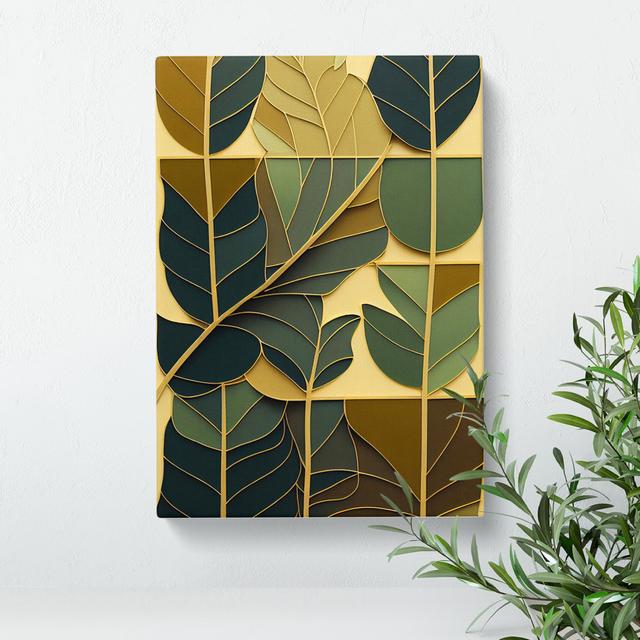 Leaves Art ClassicLiving Size: 50cm H x 35cm W x 3cm D on Productcaster.