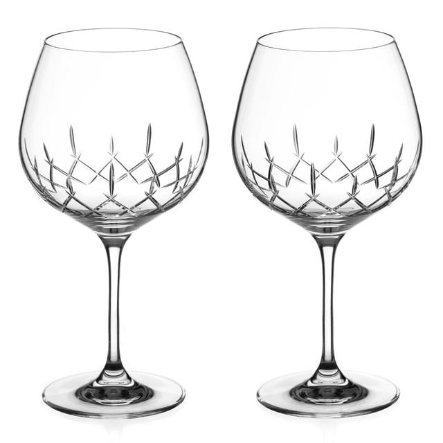 Classic 610ml Lead Free Crystal Gin Balloon Glass (Set of 2) Diamante on Productcaster.