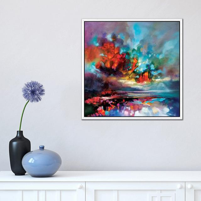 Solidify I by Scott Naismith - Painting Print on Canvas 17 Stories Size: 45.72cm H x 45.72cm W x 3.81cm D, Format: White Framed on Productcaster.