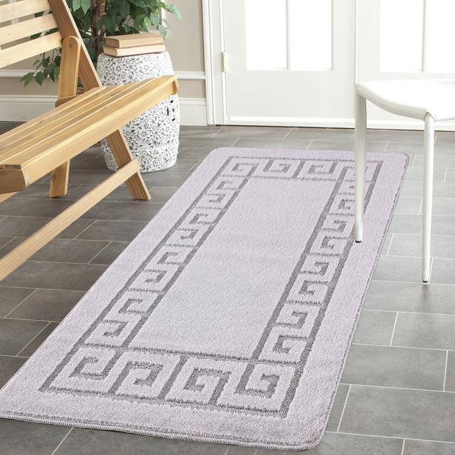 Plain Gel Doormat Fairmont Park Colour: Silver, Mat Size: 40cm x 60cm on Productcaster.