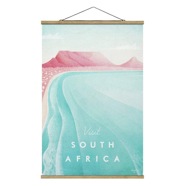 Fabric picture with poster strips - Travel poster - South Africa - Portrait format 3:2 Highland Dunes Size: 75cm H x 50cm W x 0.3cm D on Productcaster.