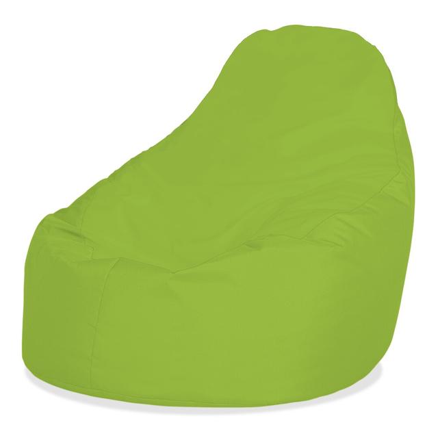 Polyester Outdoor Friendly Refillable Classic Bean Bag 17 Stories Colour: Light Green, Cover only or Filled: Foam Flakes on Productcaster.