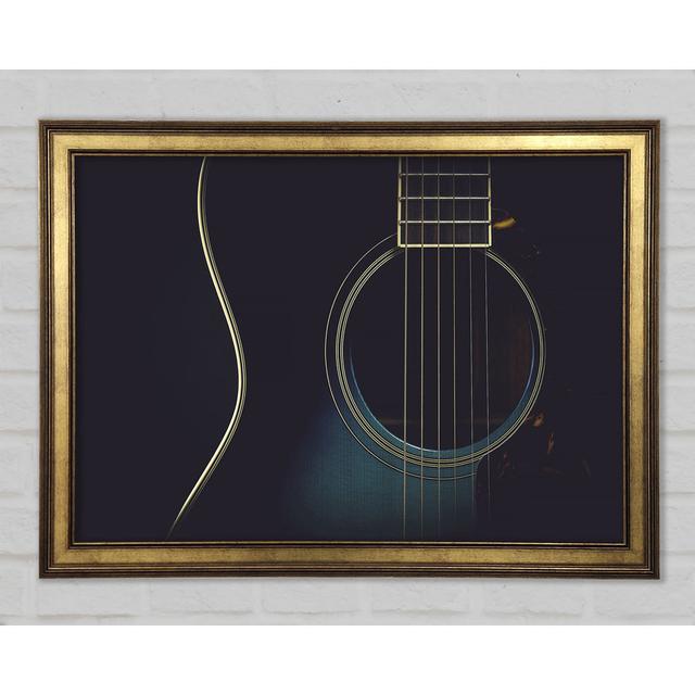 Gibson Acoustic Guitar - Single Picture Frame Art Prints Rosalind Wheeler Size: 42cm H x 59.7cm W x 1.5cm D on Productcaster.