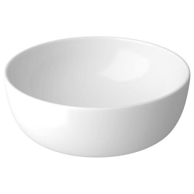 Moduo White Ceramic Circular Bathroom Sink Cersanit Size: 15cm H x 40cm W x 40cm D on Productcaster.