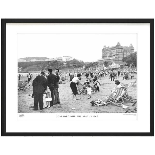 'Scarborough, the Beach C1960' by Francis Frith - Picture Frame Photograph Print on Paper The Francis Frith Collection Size: 60cm H x 80cm W x 2.3cm D on Productcaster.