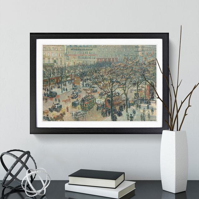 Italian Boulevard by Camille Pissarro - Picture Frame Painting East Urban Home Frame Option: Black, Size: 36cm H x 48cm W x 2cm D on Productcaster.