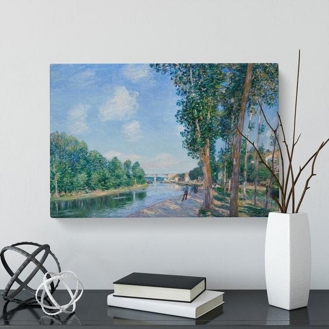 June Sunshine by Alfred Sisley - Wrapped Canvas Painting East Urban Home Size: 40cm H x 60cm W x 3cm D on Productcaster.