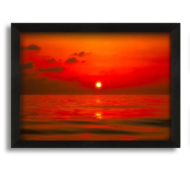 Perfect Red Sky Framed Print Highland Dunes on Productcaster.