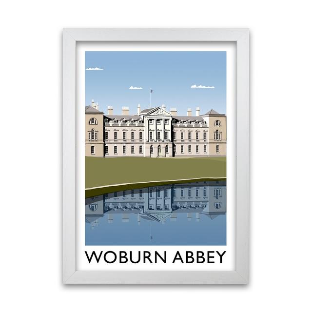 Woburn Abbey by Richard O'Neill - Single Picture Frame Print 17 Stories Size: 42 cm H x 297 cm W, Frame Options: White on Productcaster.