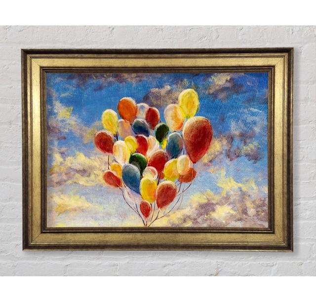 Balloons In The Sky - Single Picture Frame Art Prints Bright Star Size: 84.1cm H x 142.2cm W x 8cm D on Productcaster.