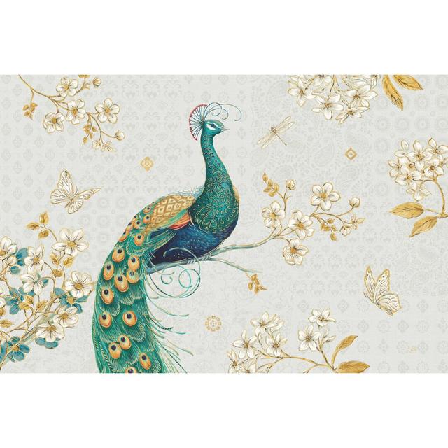 Ornate Peacock I Crop - Wrapped Canvas Painting Latitude Vive Size: 20cm H x 30cm W on Productcaster.