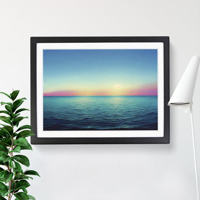 Rose Sky Above The Ocean Vol.3 House of Hampton Frame Colour: Black , Size: 46cm H x 64cm W x 2cm D on Productcaster.