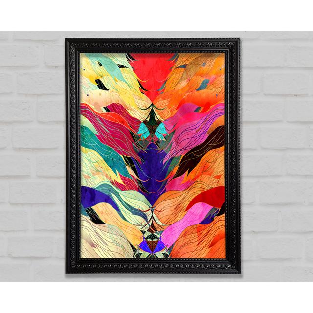 Psychedelic Ocean Fish Framed Print Ivy Bronx Size: 84.1cm H x 118.9cm W on Productcaster.