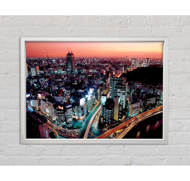 Rush Hour Through The City - Single Picture Frame Art Prints on Canvas Ebern Designs Size: 59.7cm H x 84.1cm W on Productcaster.