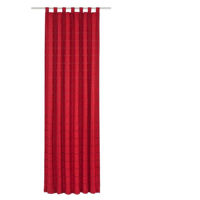 Shire Tab Top Room Darkening Single Curtain Ophelia & Co. Panel Size: 132 W x 225 D cm, Colour: Red on Productcaster.