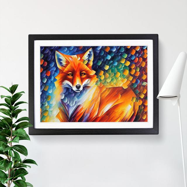 Fox - Picture Frame Graphic Art Metro Lane Frame Colour: Black, Size: 46cm H x 64cm W x 2cm D on Productcaster.