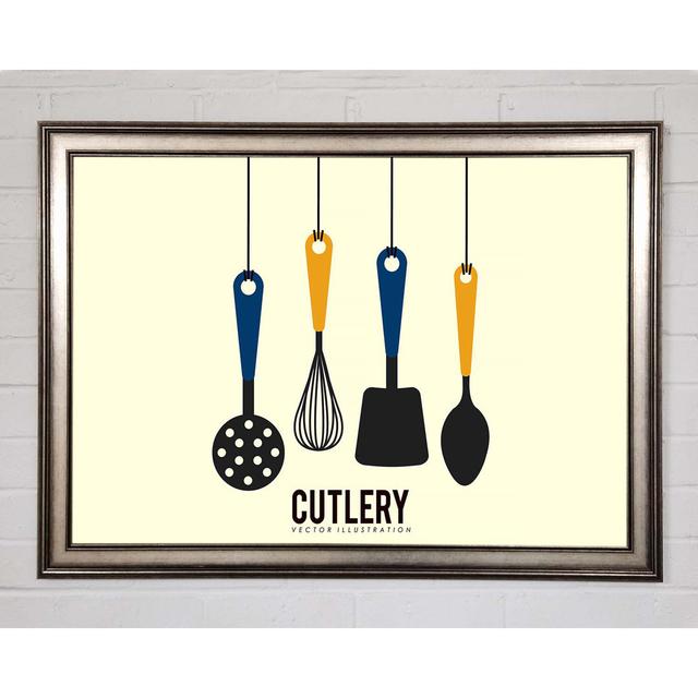 Utensils 15 - Single Picture Frame Art Prints Ophelia & Co. Size: 21cm H x 29.7cm W x 1.5cm D on Productcaster.