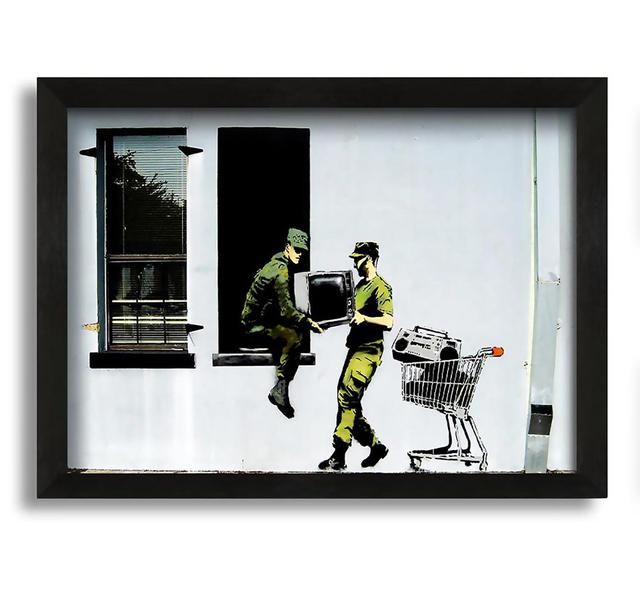 Soldier Heist Framed Print Happy Larry Size: 21cm H x 30cm W x 10cm D on Productcaster.