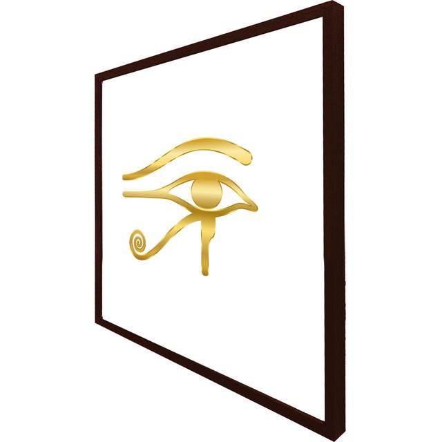 Brushton The Eye Of Horus - Single Picture Frame Print Latitude Run Frame Colour: Grey Framed, Size: 76cm H x 76cm W x 4cm D on Productcaster.