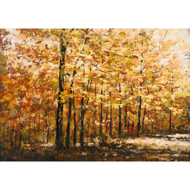 Hand Painted Trees - Wrapped Canvas Art Prints Alpen Home Size: 81cm H x 122cm W x 3.8cm D on Productcaster.