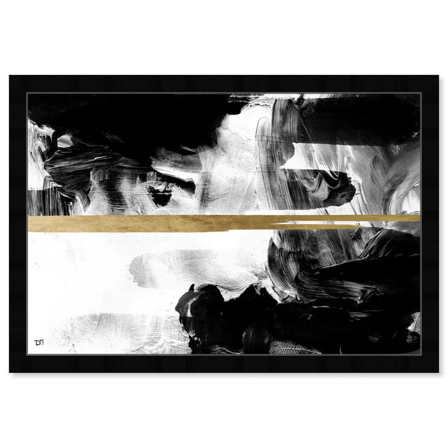 Abstract Smoke Clouds, Modern Black Framed Wall Art Print For Living Room Oliver Gal Size: 40.64cm H x 60.96cm W x 3.81cm D, Frame Colour: Black on Productcaster.