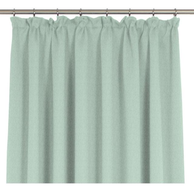 Sunday 82% Polyester And 18% Cotton Semi Sheer Pinch Pleat Curtain Panel Wirth Curtain Colour: Mint, Panel Size: 142cm Width x 375cm Drop on Productcaster.