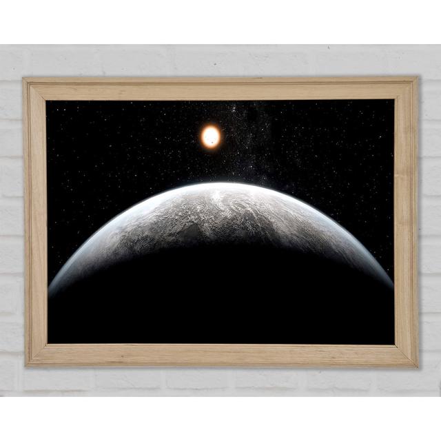 Planet In The Dark - Single Picture Frame Art Prints Brayden Studio Size: 21cm H x 29.7cm W x 1.5cm D on Productcaster.