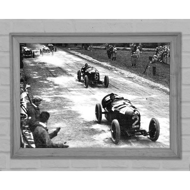 Vintage Formula One Crowd - Print Ebern Designs Size: 29.7cm H x 42cm W x 1.5cm D on Productcaster.