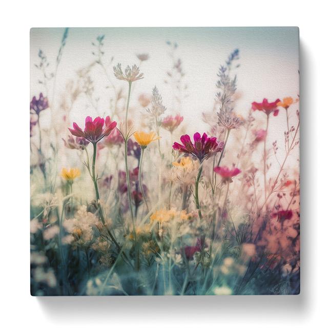 Wildflowers Double Exposure - No Frame Art Prints Marlow Home Co. on Productcaster.