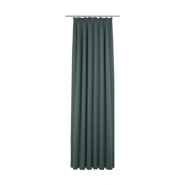 Torbole Polyester Blend Room Darkening Pinch Pleat Curtain Panel Wirth Curtain Colour: Petrol, Panel Size: 132cm wide x 375cm high on Productcaster.