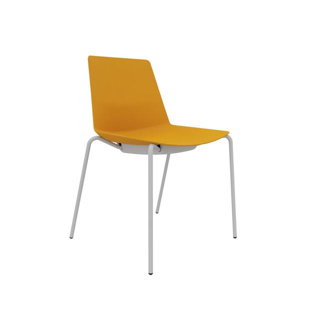 Adelard Dining Chair Metro Lane Frame Colour: Ocher on Productcaster.