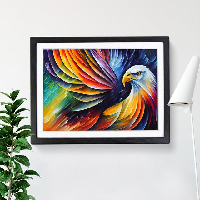 Eagle Bird Vol.2 Abstract - Single Picture Frame Print 17 Stories Frame Colour: Black Frame, Size: 46cm H x 64cm W x 2cm D on Productcaster.