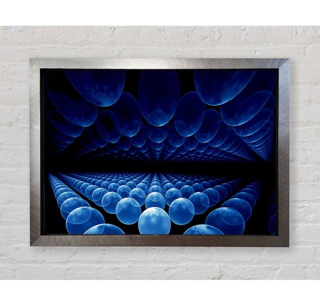 Alien Life Pods Blue - Single Picture Frame Art Prints Bright Star Size: 100cm H x 141.4cm W x 3.4cm D on Productcaster.