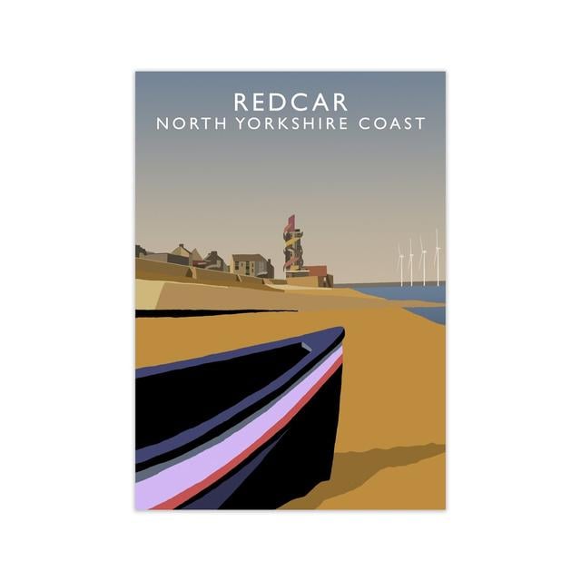 Redcar North Yorkshire Coast by Richard O'Neill - Print 17 Stories Size: 59.4 cm H x 42 cm W on Productcaster.