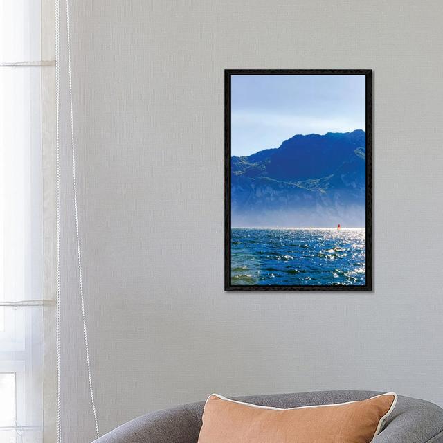 Wind Surfing In Riva Del Garda by Susan Richey - Gallery-Wrapped Canvas Giclée on Canvas Longshore Tides Format: Black Framed, Size: 66.04cm H x 45.72 on Productcaster.