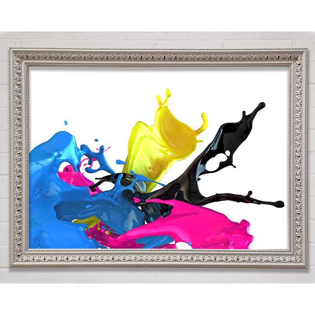 Funky Colour Splash Framed Print Bright Star Size: 21cm H x 29.7cm W x 3cm D on Productcaster.