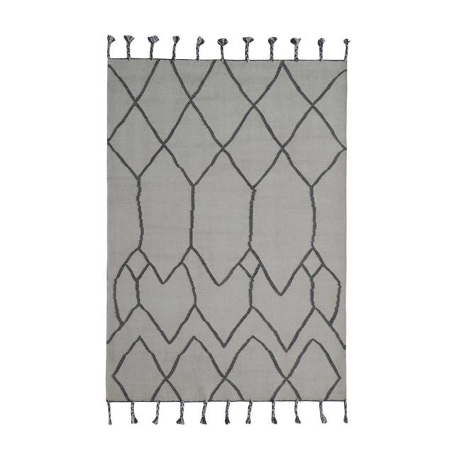 Trumbull Handmade Kilim Wool Grey Rug Bloomsbury Market Rug Size: Rectangle 120 x 180cm on Productcaster.