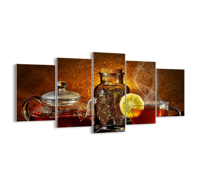 'In the Style of Dutch Masters' - 5 Piece Unframed Photograph Print Set on Glass Ebern Designs Size: 85cm H x 160cm W x 1.8cm D on Productcaster.