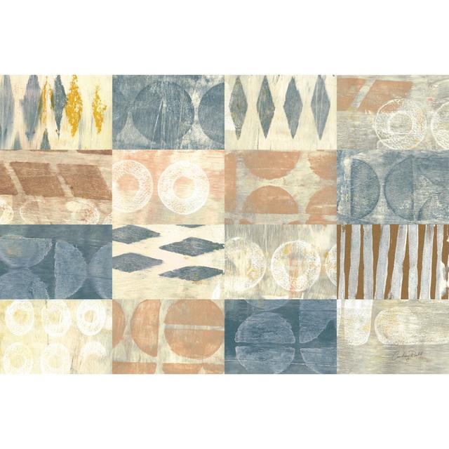 Neutral Blocks by Courtney Prahl - Wrapped Canvas Graphic Art Bloomsbury Market Size: 30cm H x 46cm W on Productcaster.