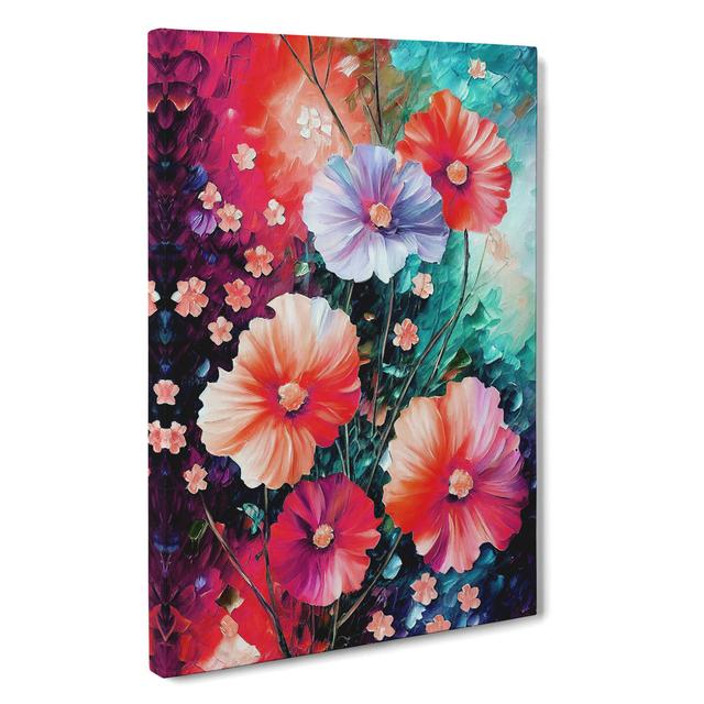 Bunch of Flowers No.2 - Painting Marlow Home Co. Format: Wrapped Canvas, Size: 50cm H x 35cm W x 3cm D, Matte Colour: No Matte on Productcaster.