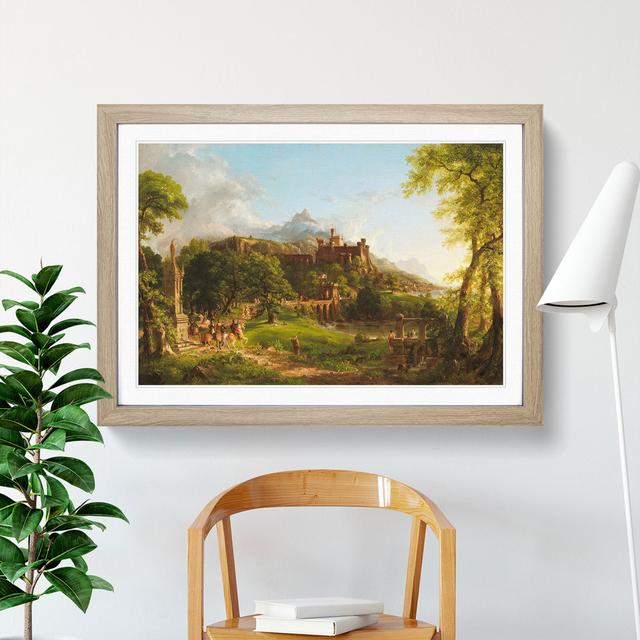 The Departure by Thomas Cole - Picture Frame Painting East Urban Home Frame Option: Oak, Size: 36cm H x 48cm W x 2cm D on Productcaster.