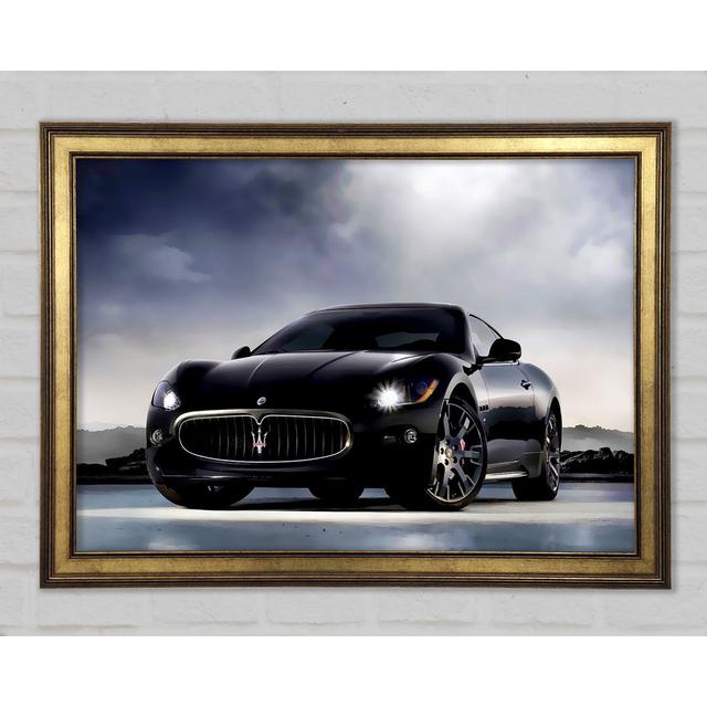 Maserati Black Beauty - Print Ebern Designs Size: 59.7cm H x 84.1cm W x 1.5cm D on Productcaster.