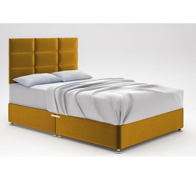 Zielke Divan Bed Base 17 Stories Colour: Gold, Storage Type: No Storage, Size: Small Double (4') on Productcaster.