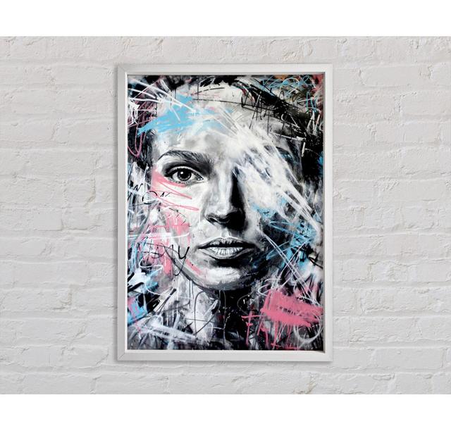 Pink And Blue Face - Print Bright Star Size: 100cm H x 141.4cm W x 3.3cm D on Productcaster.