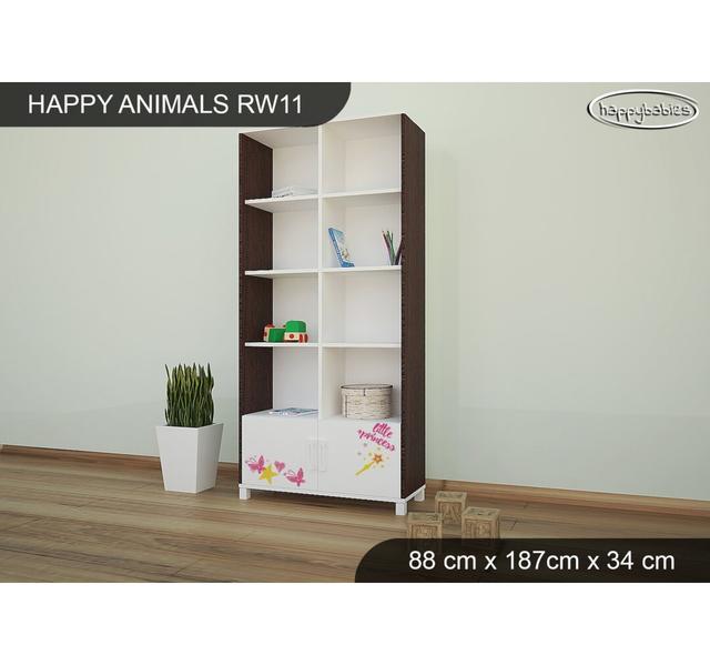 187cm H X 88cm W Chip Resistant Animals Kids Cube Happy Babies Colour: Wenge Chestnut on Productcaster.