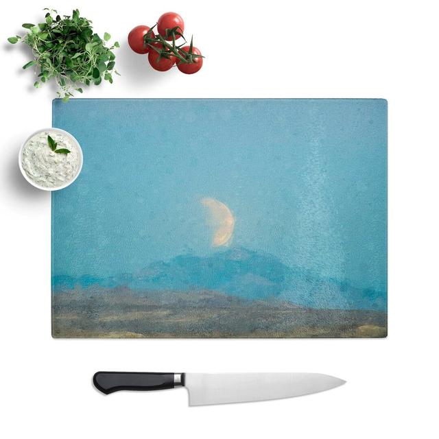 Tempered Glass Super Blood Moon Eclipse Chopping Board East Urban Home Size: 39 cm W x 28.5 cm L on Productcaster.