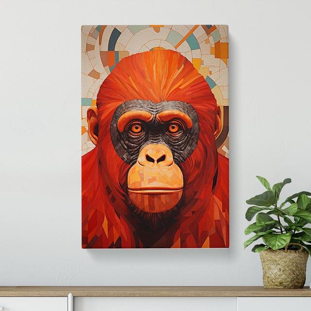 Orangutan Constructivism No.2 - No Frame Print Latitude Vive Size: 50cm H x 35cm W x 3cm D on Productcaster.