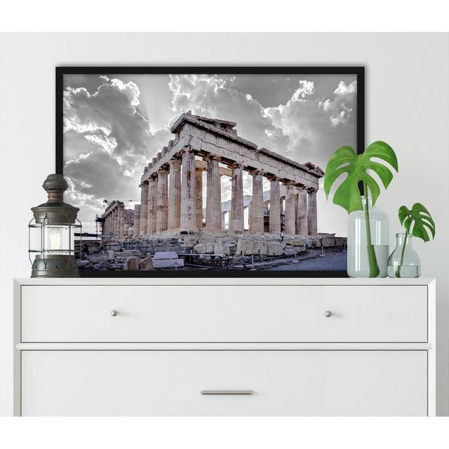 Gerahmter Grafikdruck "Propylaea of Acropolis in Athens" ModernMoments Größe: 80 cm H x 60 cm B x 2.5 cm T on Productcaster.