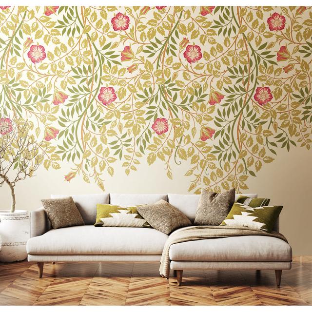 ClassicLiving Cascading Rosehip Matte Roll ClassicLiving Size: 300cm L x 240cm W, Colour: Rose Pink Matt on Productcaster.